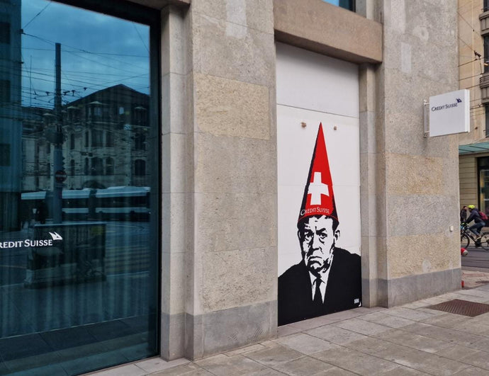 Neues GOIN Mural in Geneve - Kritik am Bankensystem