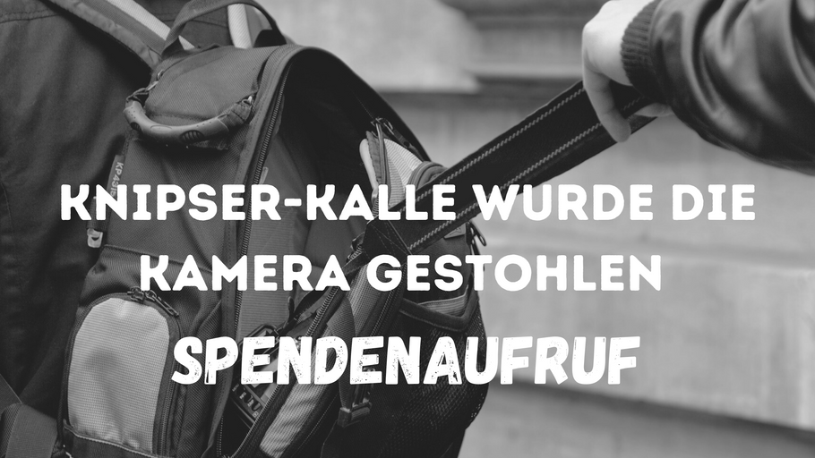 Knipser-Kalle wurde die Kamera gestohlen –streetartcorner.de sammelt für einen guten Zweck